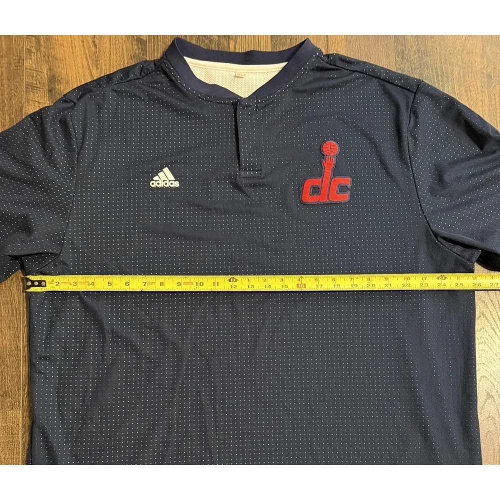 Adidas Washington Wizards  DC Warm Up Jersey Men's 3XL Blue Short Sleeve